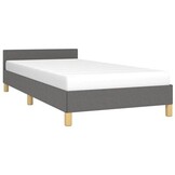 vidaXL Bedframe Donkergrijs (90x200cm) - 40% Korting!
