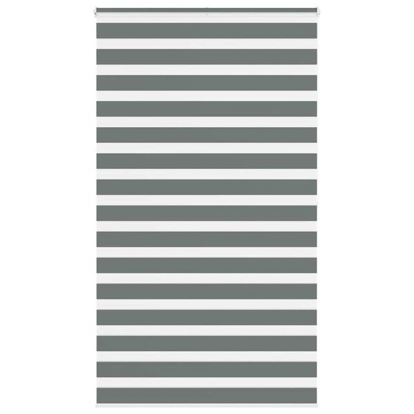 vidaXL Zebra Rolgordijn Donkergrijs - 55% Korting!