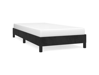 vidaXL Bedframe Fluweel Zwart 90x200 cm - 40% Korting!
