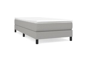 vidaXL Bedframe 100x200cm Stoffen Lichtgrijs - 55% Korting!