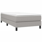 vidaXL Bedframe 100x200cm Stoffen Lichtgrijs - 55% Korting!