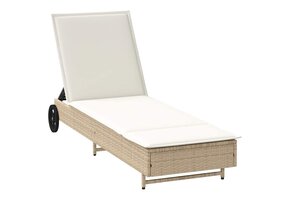 vidaXL Ligbed met wielen & kussen (64% KORTING)