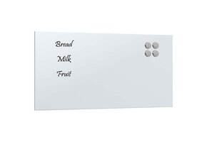 vidaXL Magneetbord Glas Wit 60x30cm - Nu met 46% Korting!