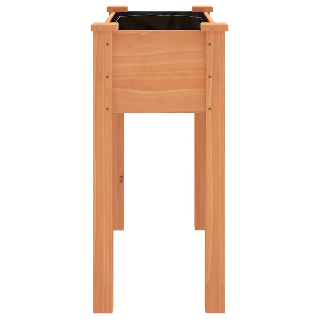 vidaXL Plantenbak met Voering - 71x37x76 cm Vurenhout Bruin | 56% Korting