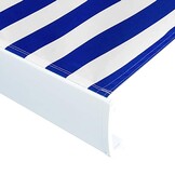 vidaXL Luifeldoek 350x250 cm Blauw/Wit (68% Korting)