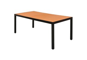 vidaXL Tuintafel Aluminium & HKC Bruin - 47% Korting!