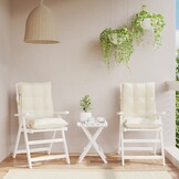 vidaXL Stoelkussens Lage Rug Oxford Stof Crème - 64% Korting!