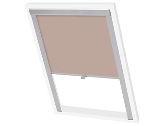 vidaXL Rolgordijn Verduisterend Beige (Velux 104) - 56% Korting
