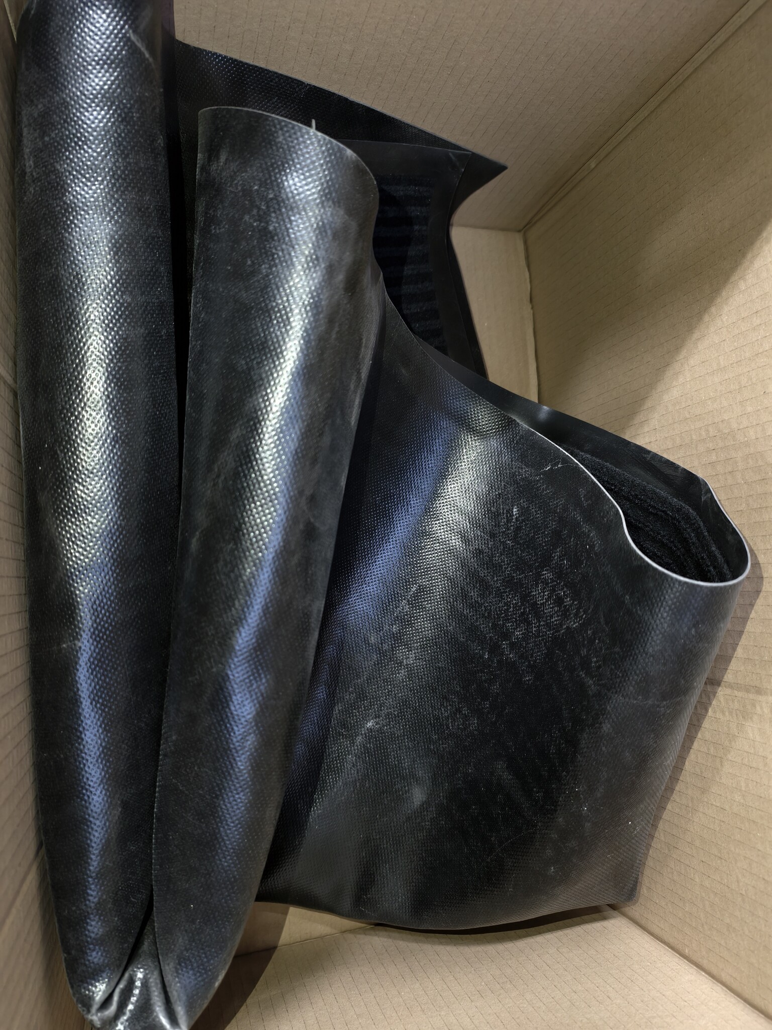 Deurmat 150x90cm - Zwart Geribbeld - 55% Korting!