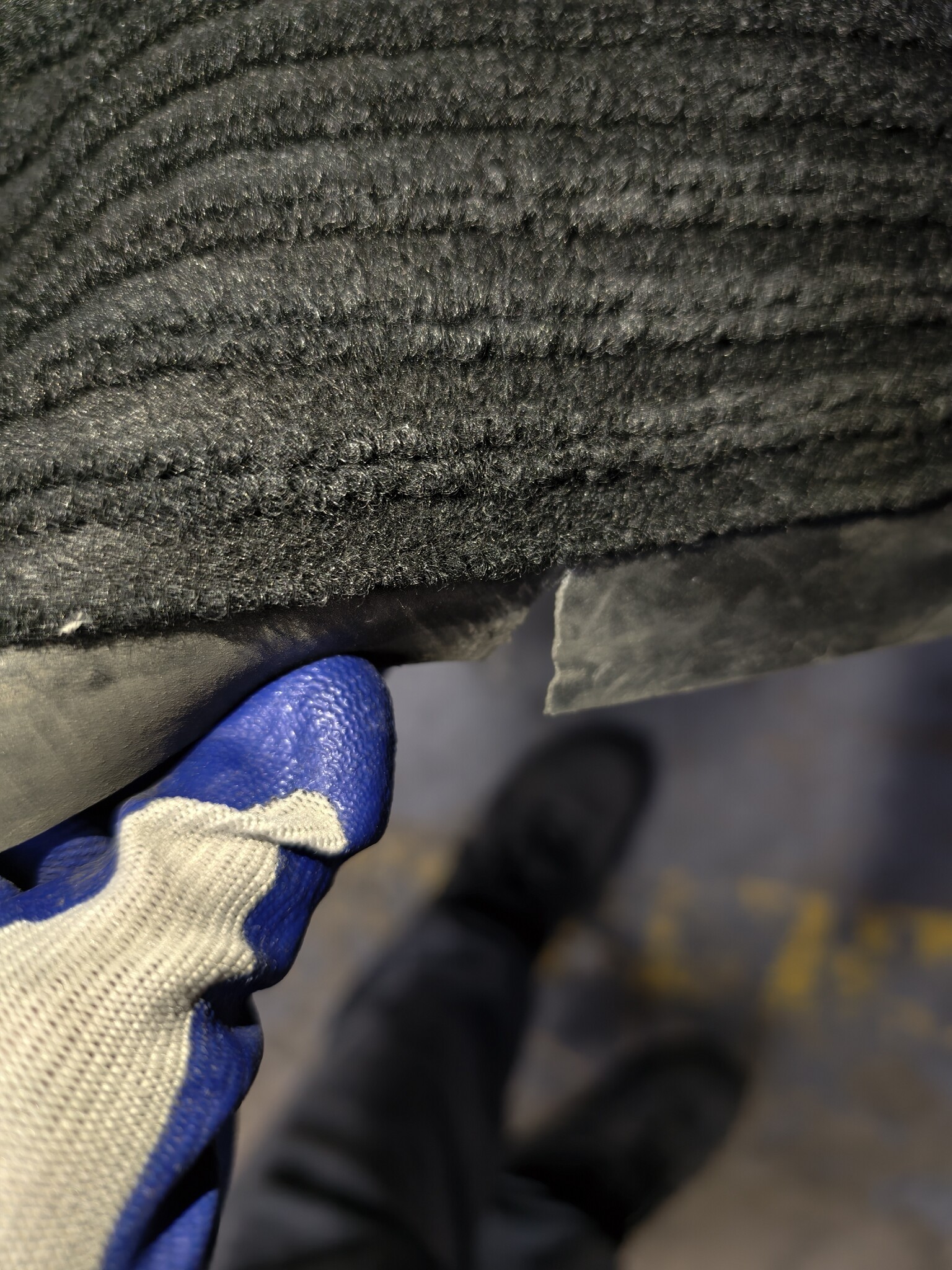 Deurmat 150x90cm - Zwart Geribbeld - 55% Korting!