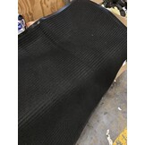 Deurmat 150x90cm - Zwart Geribbeld - 55% Korting!