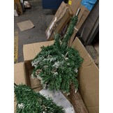 Kunstkerstboom 160cm - met sneeuw & dennenappels - 40% Korting