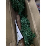 Kunstkerstboom 220 cm - Spar met Houten Stam (40% Korting)