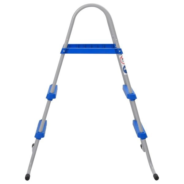 vidaXL Zwembadladder 84cm - Staal/Kunststof - Nu 68% Korting!