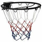 vidaXL Basketbalring 45 cm Staal Zwart - 51% Korting!
