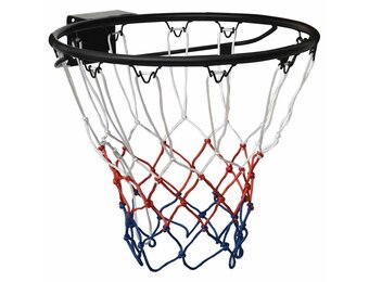 vidaXL Basketbalring 45 cm Staal Zwart - 51% Korting!