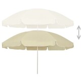 vidaXL Strandparasol 240 cm Zandgeel - 51% Korting!