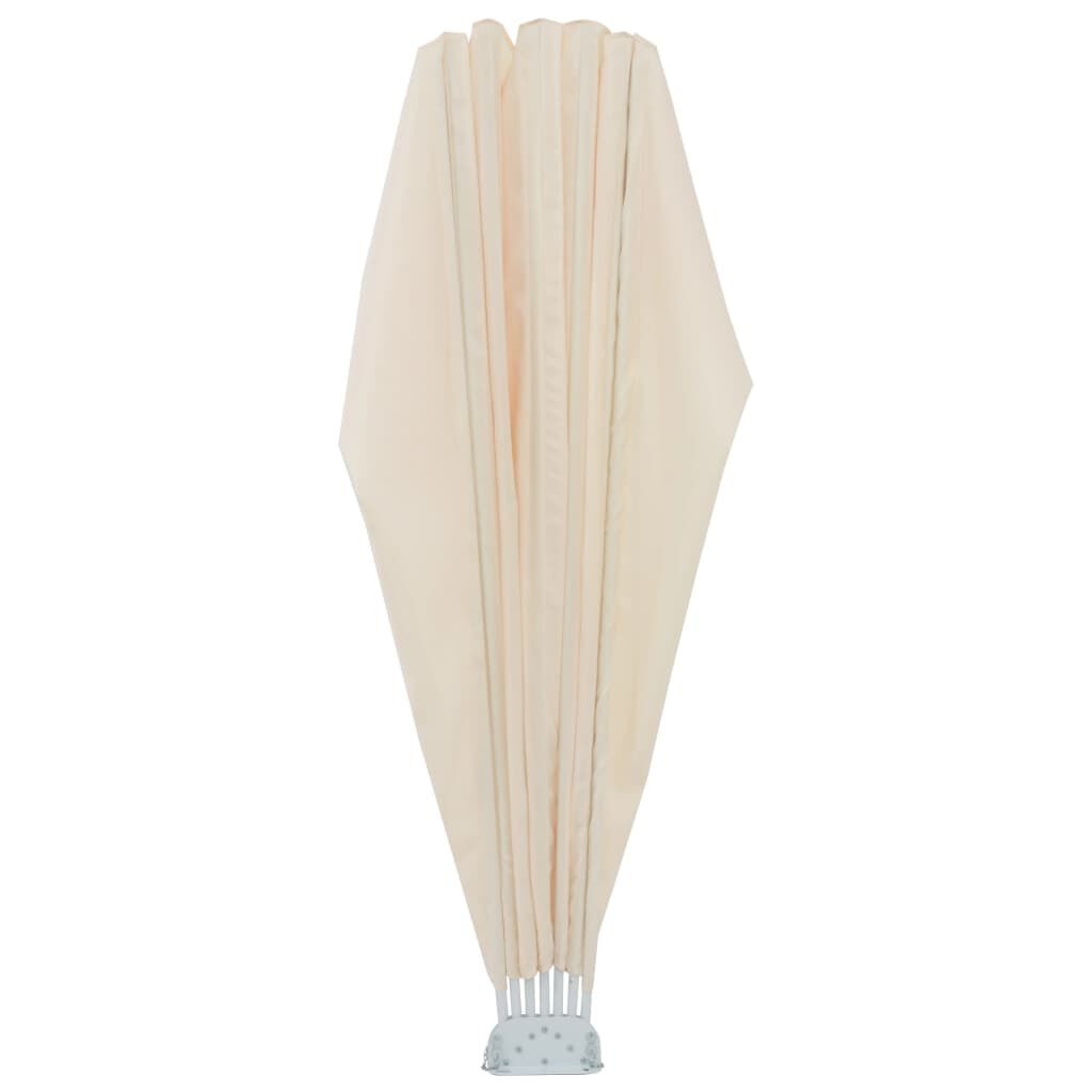 vidaXL Terrasscherm Inklapbaar 160cm Crème - 51% Korting