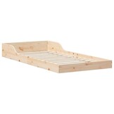 vidaXL Bedframe Grenenhout Bruin 90x200 cm - Nu 40% Korting!