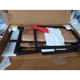 vidaXL Wandrek Set Acaciahout & Staal - 60% Korting