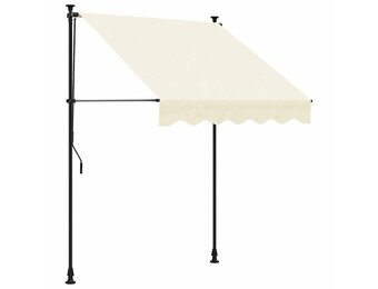 VidaXL Luifel Uittrekbaar 200x150 cm Crème - 40% Korting!