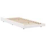 vidaXL Bedframe Wit 90x200cm - Massief Grenenhout - 55% Korting!
