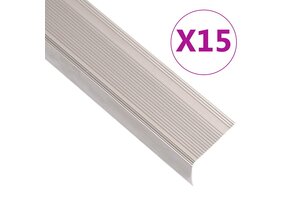 vidaXL Trapneuzen Aluminium L-vormig (15 st, 100cm) - 40% Korting!