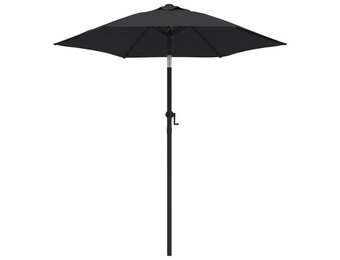 vidaXL Parasol Aluminium Zwart 200x224 cm - 40% Korting!