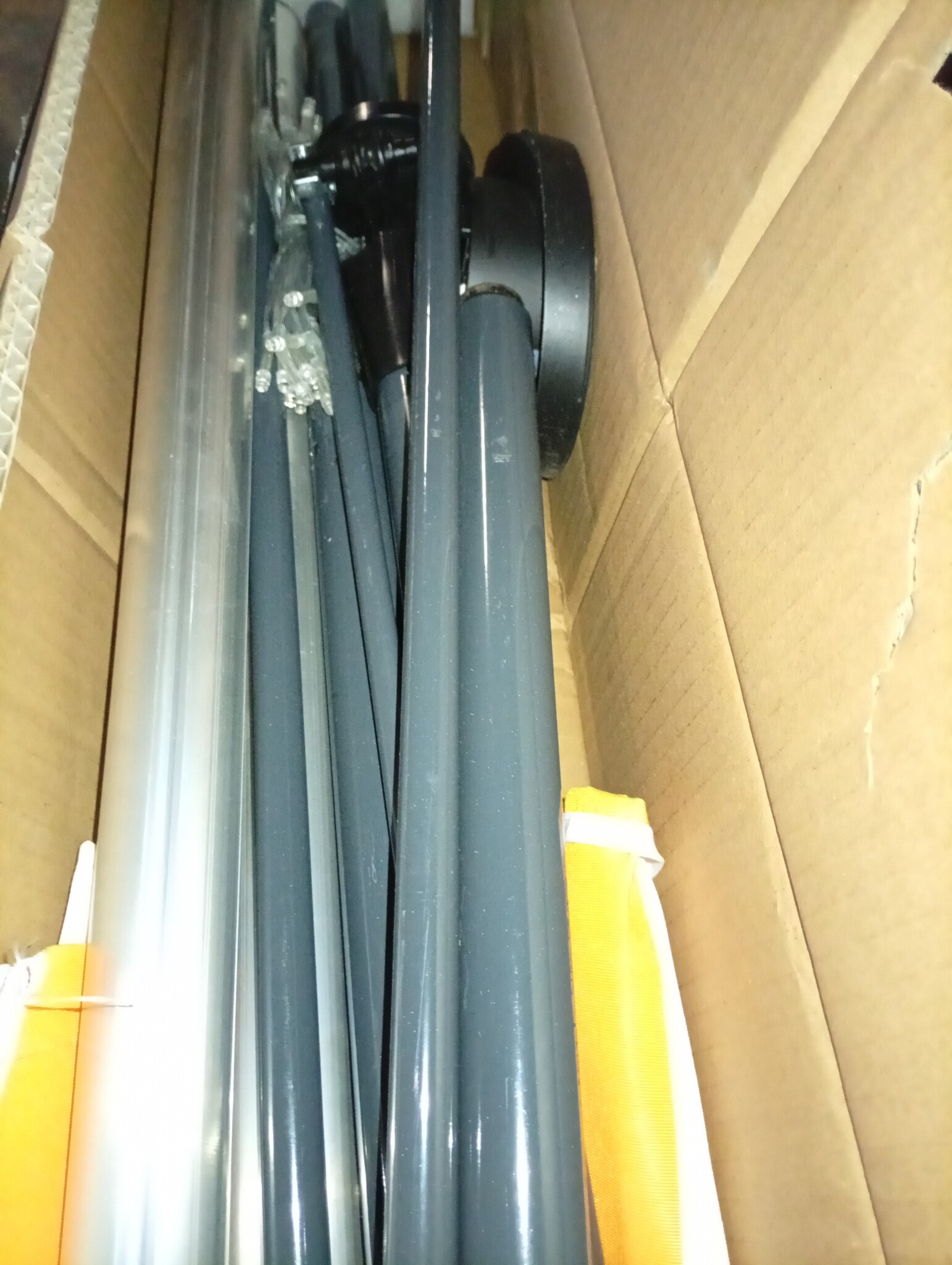 vidaXL Luifel Uitschuifbaar met LED 300cm Wit/Oranje - 55% Korting