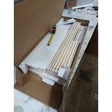 vidaXL Schuifdeur Wit Massief Grenenhout 100x210 cm | -55%