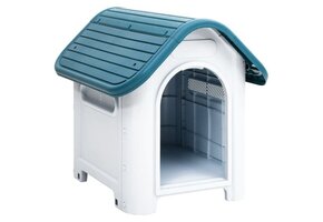 vidaXL Hondenhok 59x75x66cm Polypropeen Blauw - 40% Korting!