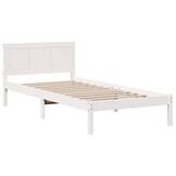 vidaXL Bedframe Grenenhout Wit 80x200cm - 55% Korting!