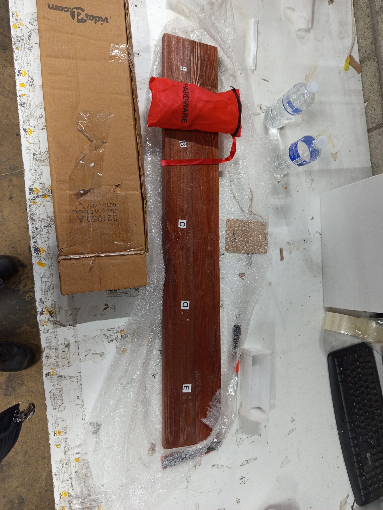 vidaXL Kapstok Gerecycled Hout met 5 Haken - 55% Korting