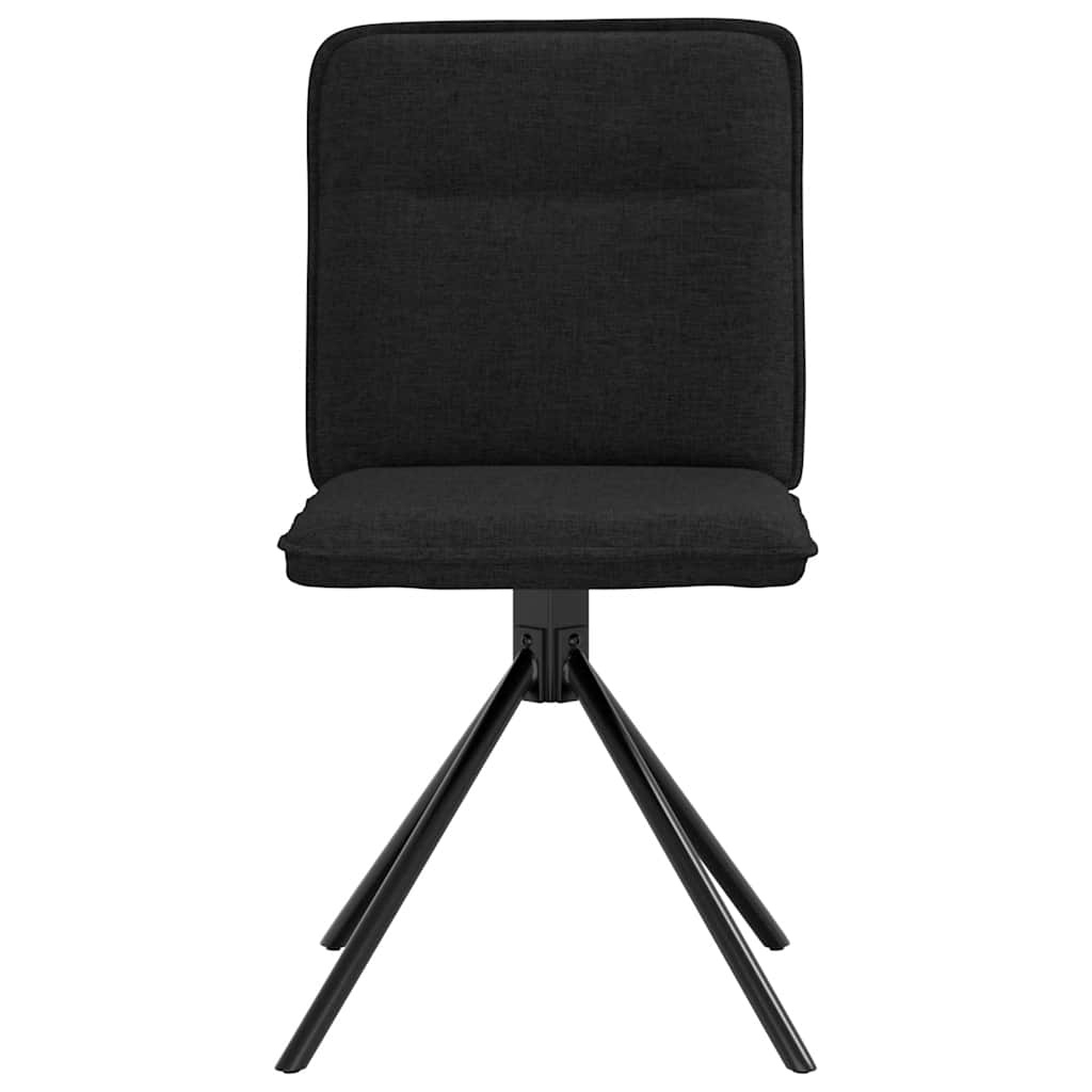 vidaXL Eetkamerstoelen 2 st. stof zwart - 40% Korting!