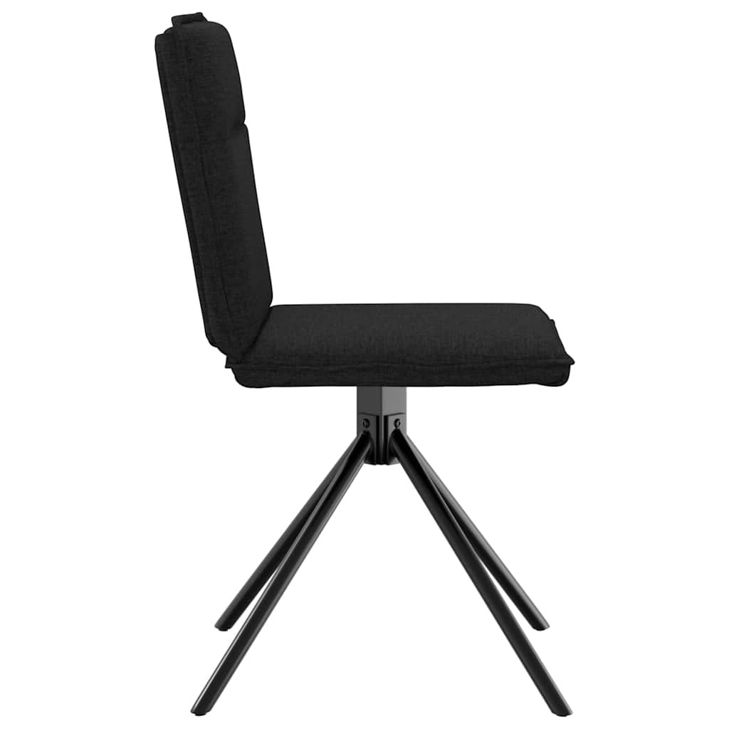 vidaXL Eetkamerstoelen 2 st. stof zwart - 40% Korting!
