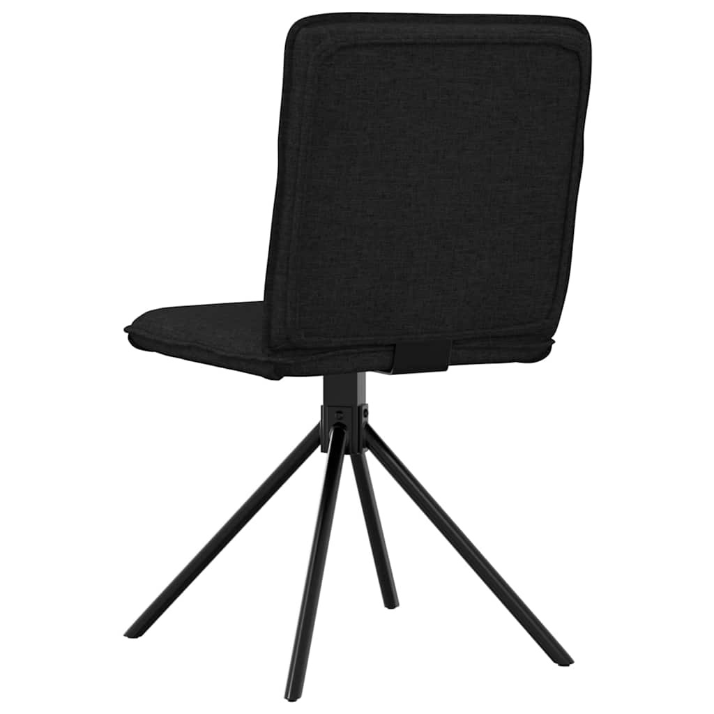 vidaXL Eetkamerstoelen 2 st. stof zwart - 40% Korting!