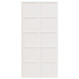 vidaXL Schuifdeur Massief Grenenhout Wit - Nu 40% Korting!