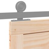 vidaXL Schuifdeur Massief Grenenhout Naturel 90x208 cm | 55% Korting