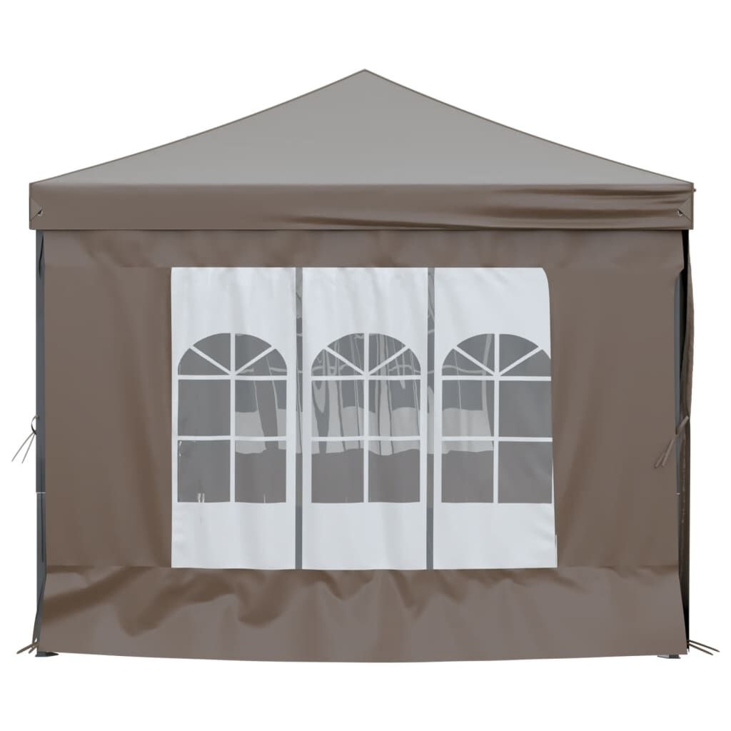 VidaXL Partytent Taupe - 3x6m Inklapbaar met Zijwanden | 55% Korting!