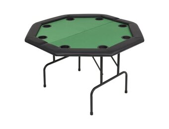 vidaXL Pokertafel Groen (8 spelers) - 55% Korting!