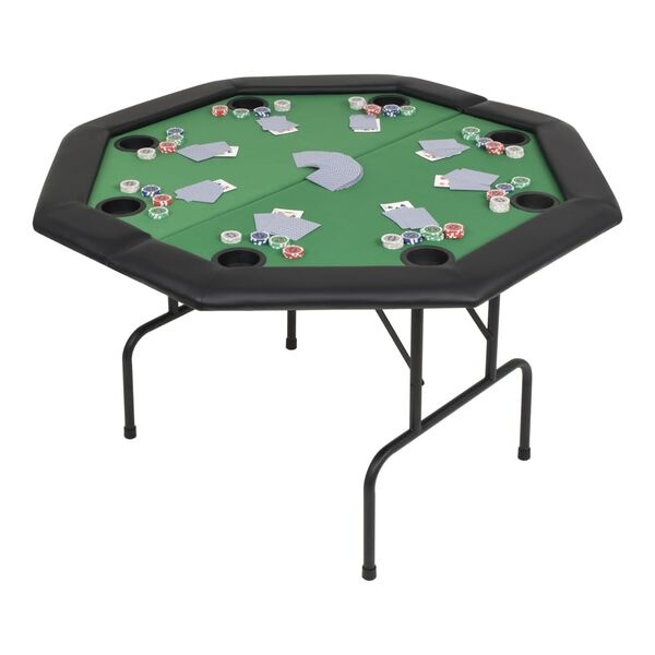 vidaXL Pokertafel Groen (8 spelers) - 55% Korting!