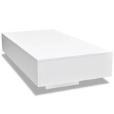 vidaXL Salontafel Hoogglans Wit - Nu 40% Korting!