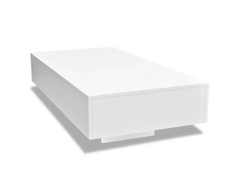 vidaXL Salontafel Hoogglans Wit - Nu 40% Korting!