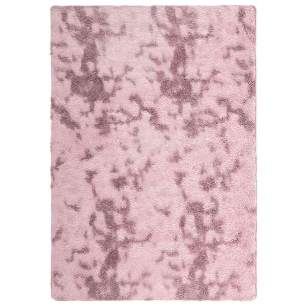 vidaXL NAVARRA Hoogpolig Vloerkleed 160x230 cm Polyester Stoffig Roze | -55%