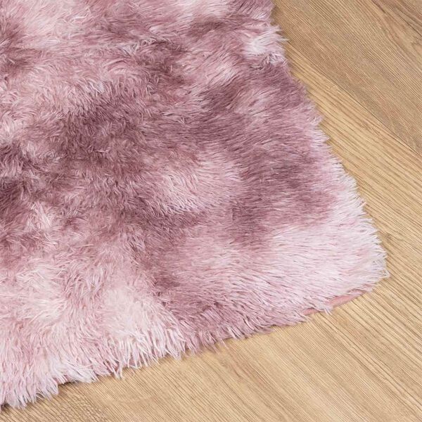 vidaXL NAVARRA Hoogpolig Vloerkleed 160x230 cm Polyester Stoffig Roze | -55%