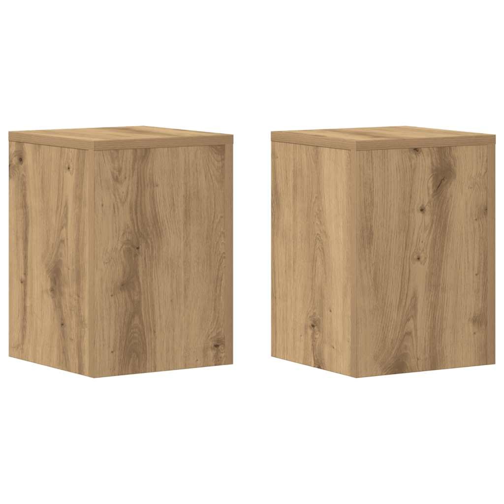 vidaXL Plantenstandaards (2 stuks) - 40% Korting - Hout Artisanaal Eiken