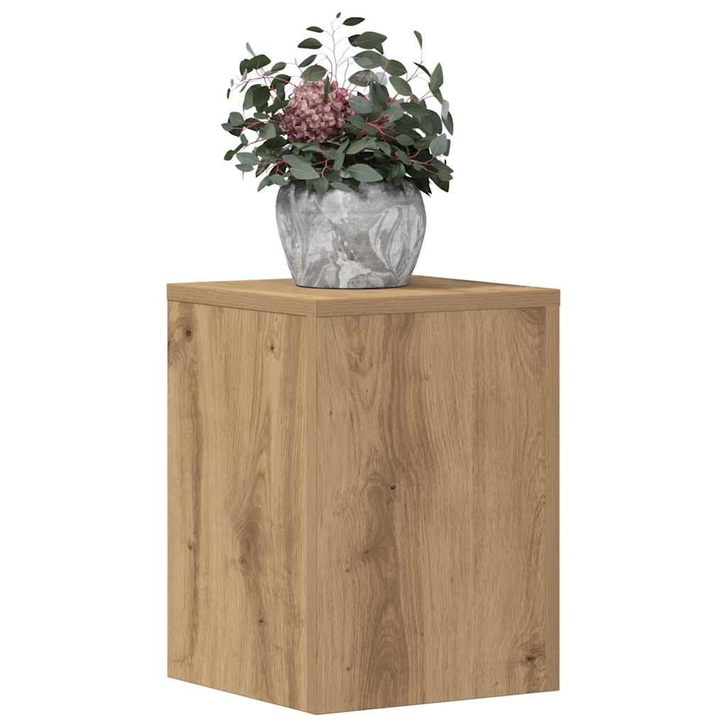 vidaXL Plantenstandaards (2 stuks) - 40% Korting - Hout Artisanaal Eiken