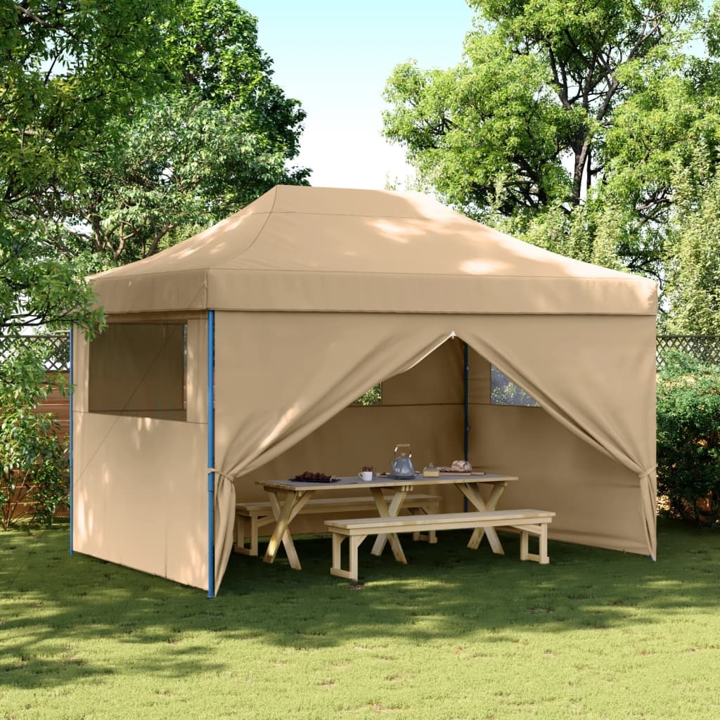 vidaXL Partytent Inklapbaar Pop-up (beige) - 55% Korting!