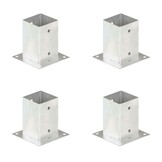 vidaXL Paalankers 4 st - 91mm Gegalvaniseerd Metaal | 55% Korting