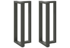vidaXL Bartafelpoten T-vorm 2 st. Staal Antraciet - 55% Korting!